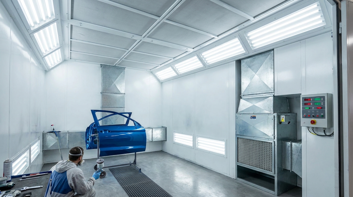 How Climate-Controlled Spray Booths Improve Paint Quality